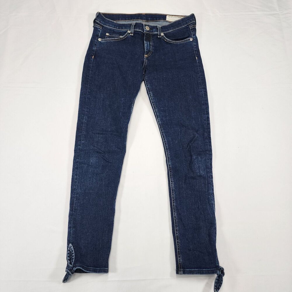 rag & bone Women's Skinny Jeans - Dark Blue
